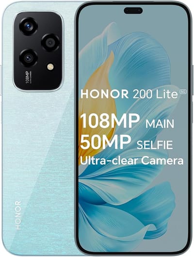 HONOR 200 Lite, 5G Dual SIM, 8GB RAM + 256GB ROM, 6,7” Anti-Drop AMOLED Display, 108MP Triple Rear Camera, Starry Blue - UAE Version, 1 Year Official Warranty_img_0