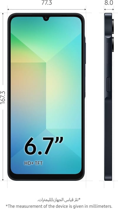 Samsung Galaxy A06 LTE, Android Smartphone, Dual SIM Mobile Phone, 4GB RAM, 64GB Storage, Black_img_1